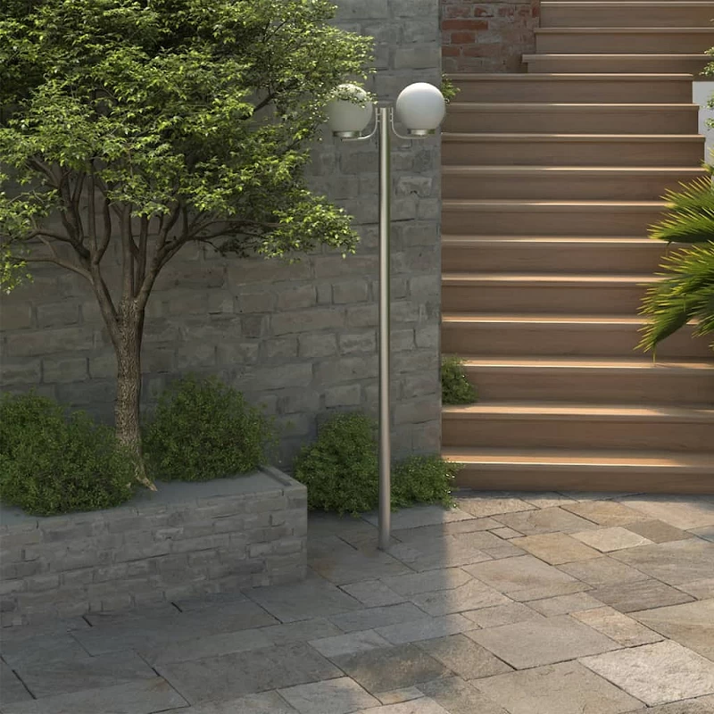 Acquista Lampione da Giardino con 2 Lampade 220 cm con riferimento GHV-40390 della ditta GARDENHOME