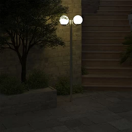 Acquista Lampione da Giardino con 2 Lampade 220 cm con riferimento GHV-40390 della ditta GARDENHOME