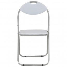 Acquista Sedie da Pranzo Pieghevoli 2 pz Bianche in Similpelle con riferimento GHV-284408 della ditta GARDENHOME