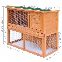 Acquista Conigliera all'Aperto Gabbia Piccoli Animali 1 Porta Legno con riferimento GHV-170158 della ditta GARDENHOME