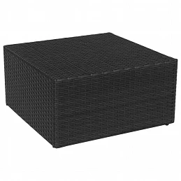Acquista Sedia da Giardino con Poggiapiedi in Polyrattan Nero con riferimento GHV-41981 della ditta GARDENHOME