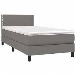 Acquista Letto a Molle Materasso e LED Grigio Scuro 80x200 cm in Tessuto con riferimento GHV-3133030 della ditta GARDENHOME