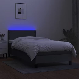 Acquista Letto a Molle Materasso e LED Grigio Scuro 80x200 cm in Tessuto con riferimento GHV-3133030 della ditta GARDENHOME