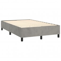 Acquista Giroletto a Molle con Materasso Grigio Chiaro 120x200cm Velluto con riferimento GHV-3143073 della ditta GARDENHOME