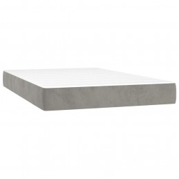 Acquista Giroletto a Molle con Materasso Grigio Chiaro 120x200cm Velluto con riferimento GHV-3143073 della ditta GARDENHOME