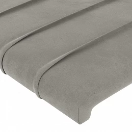 Acquista Testiera a LED Grigio Chiaro 200x5x78/88 cm in Velluto con riferimento GHV-3121818 della ditta GARDENHOME