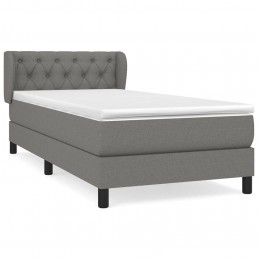Acquista Giroletto a Molle con Materasso Grigio Scuro 80x200 cm Tessuto con riferimento GHV-3126438 della ditta GARDENHOME