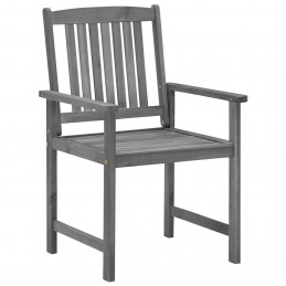 Acquista Sedie da Giardino con Cuscini 4 pz in Massello di Acacia Grigio con riferimento GHV-3061230 della ditta GARDENHOME