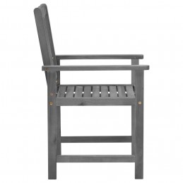 Acquista Sedie da Giardino con Cuscini 4 pz in Massello di Acacia Grigio con riferimento GHV-3061230 della ditta GARDENHOME
