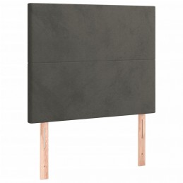 Acquista Giroletto a Molle con Materasso Grigio Scuro 90x200 cm Velluto con riferimento GHV-3129070 della ditta GARDENHOME