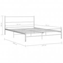 Acquista Giroletto Bianco in Metallo 140x200 cm con riferimento GHV-284695 della ditta GARDENHOME