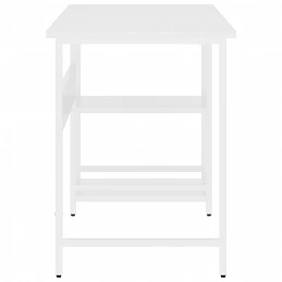 Acquista Scrivania per Computer Bianca 105x55x72 cm in MDF e Metallo con riferimento GHV-20551 della ditta GARDENHOME