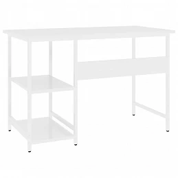Acquista Scrivania per Computer Bianca 105x55x72 cm in MDF e Metallo con riferimento GHV-20551 della ditta GARDENHOME