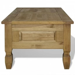 Acquista Tavolino da Caffé Legno Pino Messicano Corona Range 100x60x45cm con riferimento GHV-243736 della ditta GARDENHOME