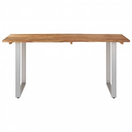 Acquista Tavolo da Pranzo 160x80x76 cm in Legno Massello di Acacia con riferimento GHV-286477 della ditta GARDENHOME