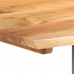 Acquista Tavolo da Pranzo 160x80x76 cm in Legno Massello di Acacia con riferimento GHV-286477 della ditta GARDENHOME
