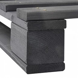 Acquista Giroletto in Pallet Grigio Legno Massello di Pino 200x200 cm con riferimento GHV-285254 della ditta GARDENHOME