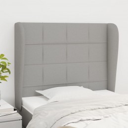 Acquista Testiera ad Orecchio Grigio Chiaro 93x23x118/128 cm in Tessuto con riferimento GHV-3117938 della ditta GARDENHOME