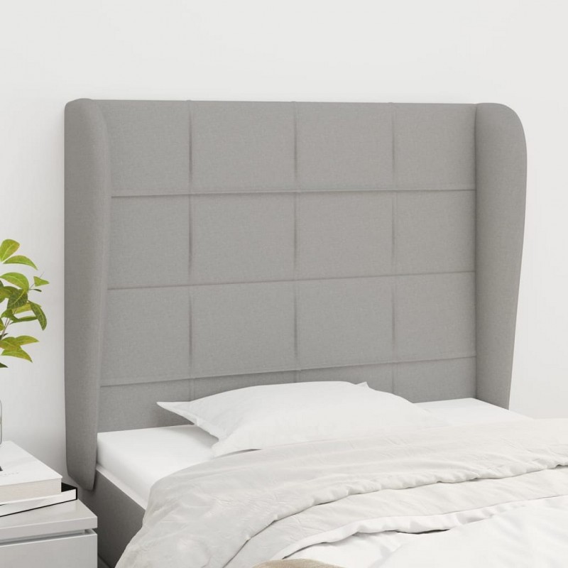 Acquista Testiera ad Orecchio Grigio Chiaro 93x23x118/128 cm in Tessuto con riferimento GHV-3117938 della ditta GARDENHOME