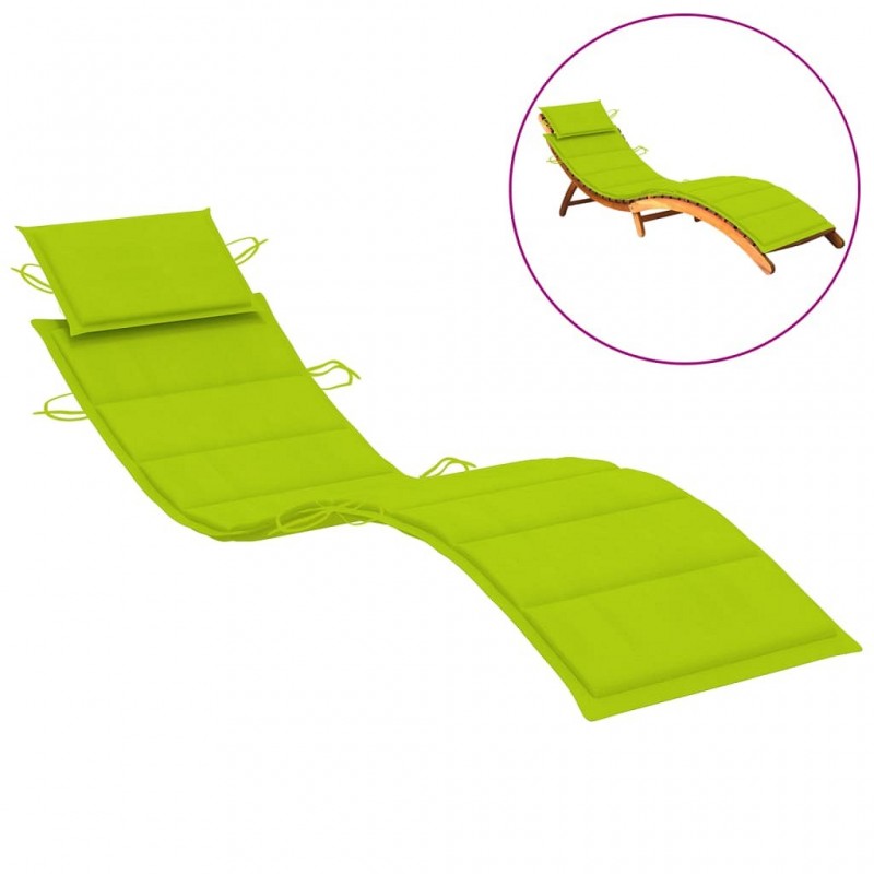 Acquista Cuscino per Lettino Prendisole Verde Brillante 186x58x3 cm con riferimento GHV-314169 della ditta GARDENHOME
