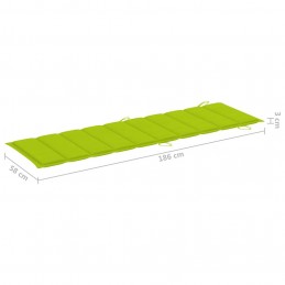 Acquista Cuscino per Lettino Prendisole Verde Brillante 186x58x3 cm con riferimento GHV-314169 della ditta GARDENHOME