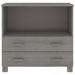 Acquista Credenza Grigio Chiaro 85x35x80 cm in Legno Massello di Pino con riferimento GHV-340499 della ditta GARDENHOME