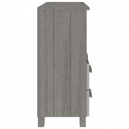 Acquista Credenza Grigio Chiaro 85x35x80 cm in Legno Massello di Pino con riferimento GHV-340499 della ditta GARDENHOME