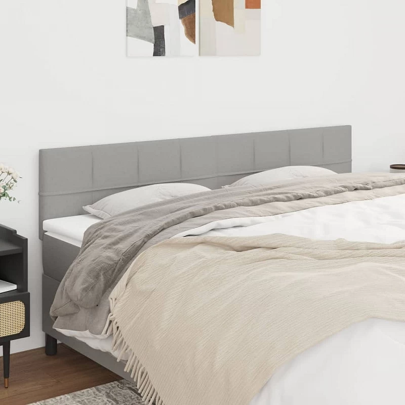 Acquista Testiera 2 pz Grigio Chiaro 90x5x78/88 cm in Tessuto con riferimento GHV-346074 della ditta GARDENHOME