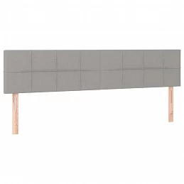 Acquista Testiera 2 pz Grigio Chiaro 90x5x78/88 cm in Tessuto con riferimento GHV-346074 della ditta GARDENHOME