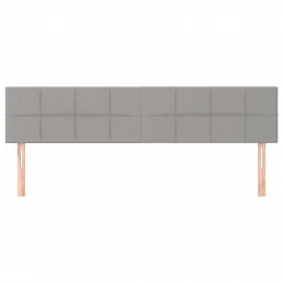 Acquista Testiera 2 pz Grigio Chiaro 90x5x78/88 cm in Tessuto con riferimento GHV-346074 della ditta GARDENHOME