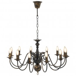 Acquista Candelabro Stile Anticato Nero 12 Lampadine E14 con riferimento GHV-281621 della ditta GARDENHOME