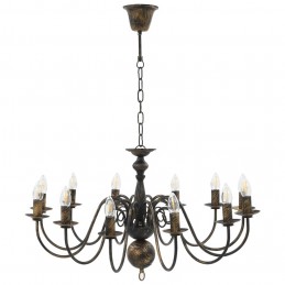 Acquista Candelabro Stile Anticato Nero 12 Lampadine E14 con riferimento GHV-281621 della ditta GARDENHOME
