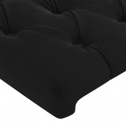 Acquista Testiera ad Orecchio Nera 203x23x118/128 cm in Velluto con riferimento GHV-3118360 della ditta GARDENHOME