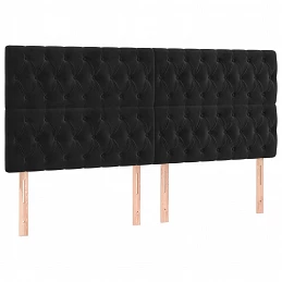 Acquista Giroletto a Molle con Materasso Nero 200x200 cm in Velluto con riferimento GHV-3129413 della ditta GARDENHOME