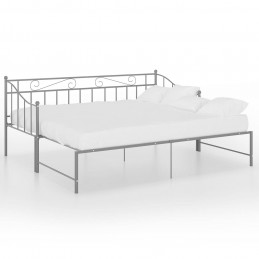 Acquista Telaio Divano Letto Estraibile Grigio in Metallo 90x200 cm con riferimento GHV-324778 della ditta GARDENHOME