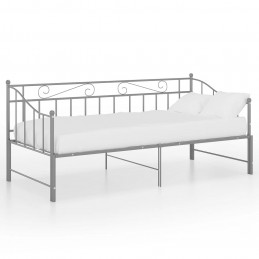 Acquista Telaio Divano Letto Estraibile Grigio in Metallo 90x200 cm con riferimento GHV-324778 della ditta GARDENHOME