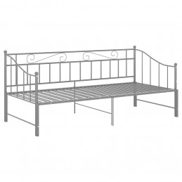 Acquista Telaio Divano Letto Estraibile Grigio in Metallo 90x200 cm con riferimento GHV-324778 della ditta GARDENHOME