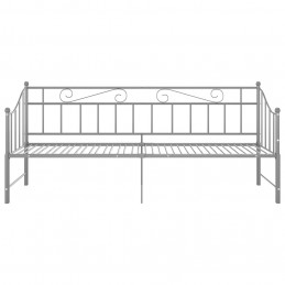 Acquista Telaio Divano Letto Estraibile Grigio in Metallo 90x200 cm con riferimento GHV-324778 della ditta GARDENHOME