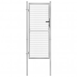 Acquista Cancello per Giardino in Acciaio Zincato 105x250cm Argento con riferimento GHV-144760 della ditta GARDENHOME