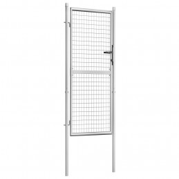 Acquista Cancello per Giardino in Acciaio Zincato 105x250cm Argento con riferimento GHV-144760 della ditta GARDENHOME