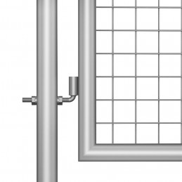 Acquista Cancello per Giardino in Acciaio Zincato 105x250cm Argento con riferimento GHV-144760 della ditta GARDENHOME