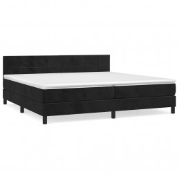 Acquista Giroletto a Molle con Materasso Nero 200x200 cm in Velluto con riferimento GHV-3141325 della ditta GARDENHOME