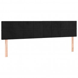 Acquista Giroletto a Molle con Materasso Nero 200x200 cm in Velluto con riferimento GHV-3141325 della ditta GARDENHOME