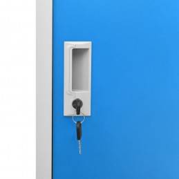 Acquista Armadietti e Chiavi 5pz Grigio Chiaro Blu 90x45x92,5cm Acciaio con riferimento GHV-3095228 della ditta GARDENHOME
