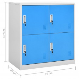 Acquista Armadietti e Chiavi 5pz Grigio Chiaro Blu 90x45x92,5cm Acciaio con riferimento GHV-3095228 della ditta GARDENHOME