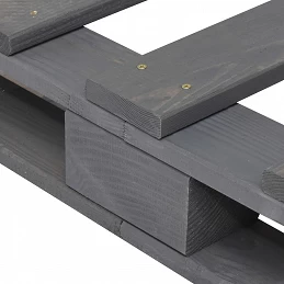Acquista Giroletto in Pallet Grigio Legno Massello di Pino 100x200 cm con riferimento GHV-285249 della ditta GARDENHOME