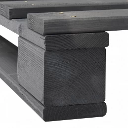 Acquista Giroletto in Pallet Grigio Legno Massello di Pino 100x200 cm con riferimento GHV-285249 della ditta GARDENHOME