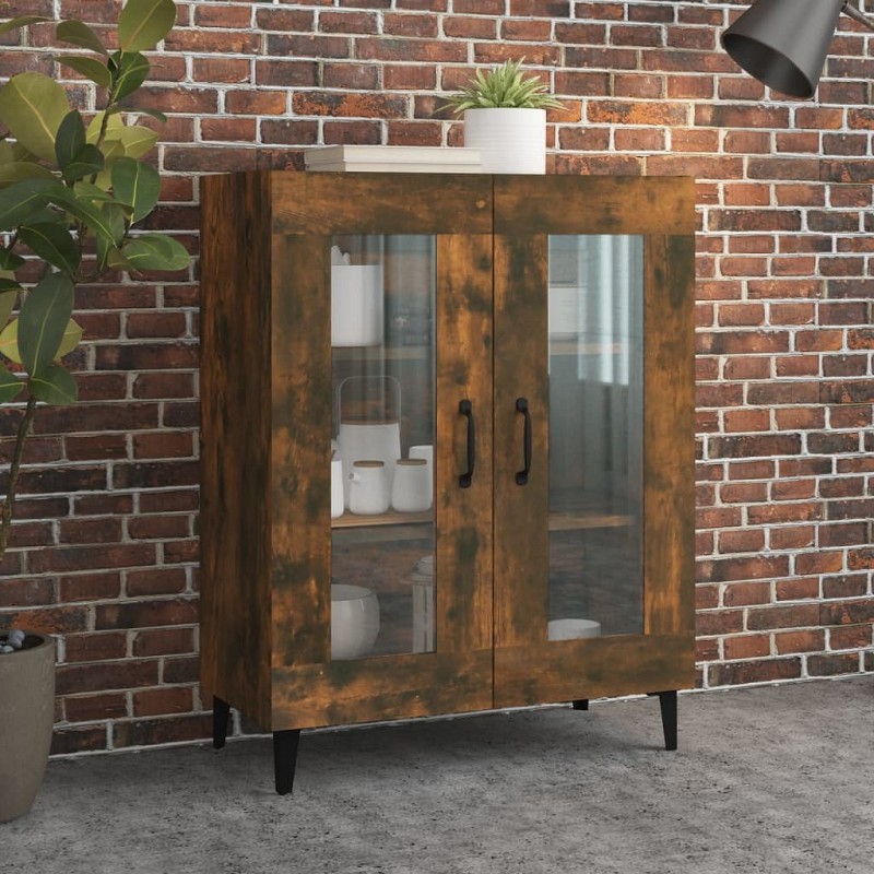 Acquista Credenza Rovere Fumo 69,5x34x90 cm in Legno Multistrato con riferimento GHV-817336 della ditta GARDENHOME