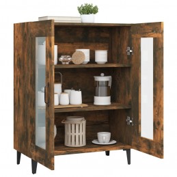 Acquista Credenza Rovere Fumo 69,5x34x90 cm in Legno Multistrato con riferimento GHV-817336 della ditta GARDENHOME