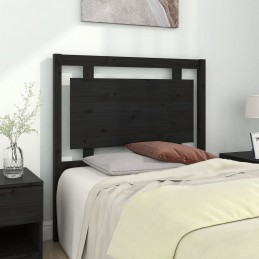 Acquista Testiera per Letto Nera 95,5x4x100 cm Legno Massello di Pino con riferimento GHV-817924 della ditta GARDENHOME